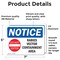 Signmission Rabies Vector Containment Area Sign With Symbol, 7 in W x Rectangle, Vinyl Decal OS-2PACK-NS-D-57-L-17952 - alternate 5
